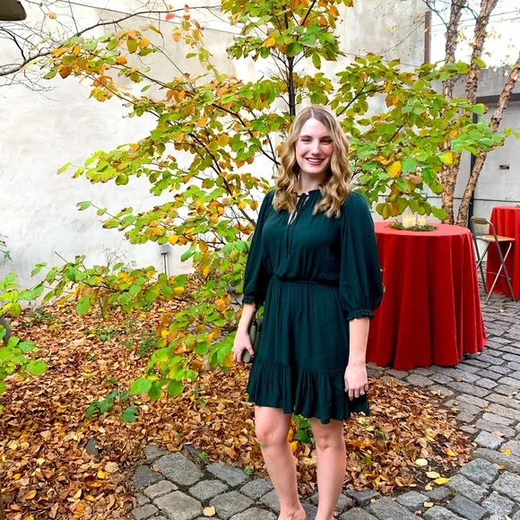 green emerald velvet dress Frederica Plunge Maxi Dress Forest Green